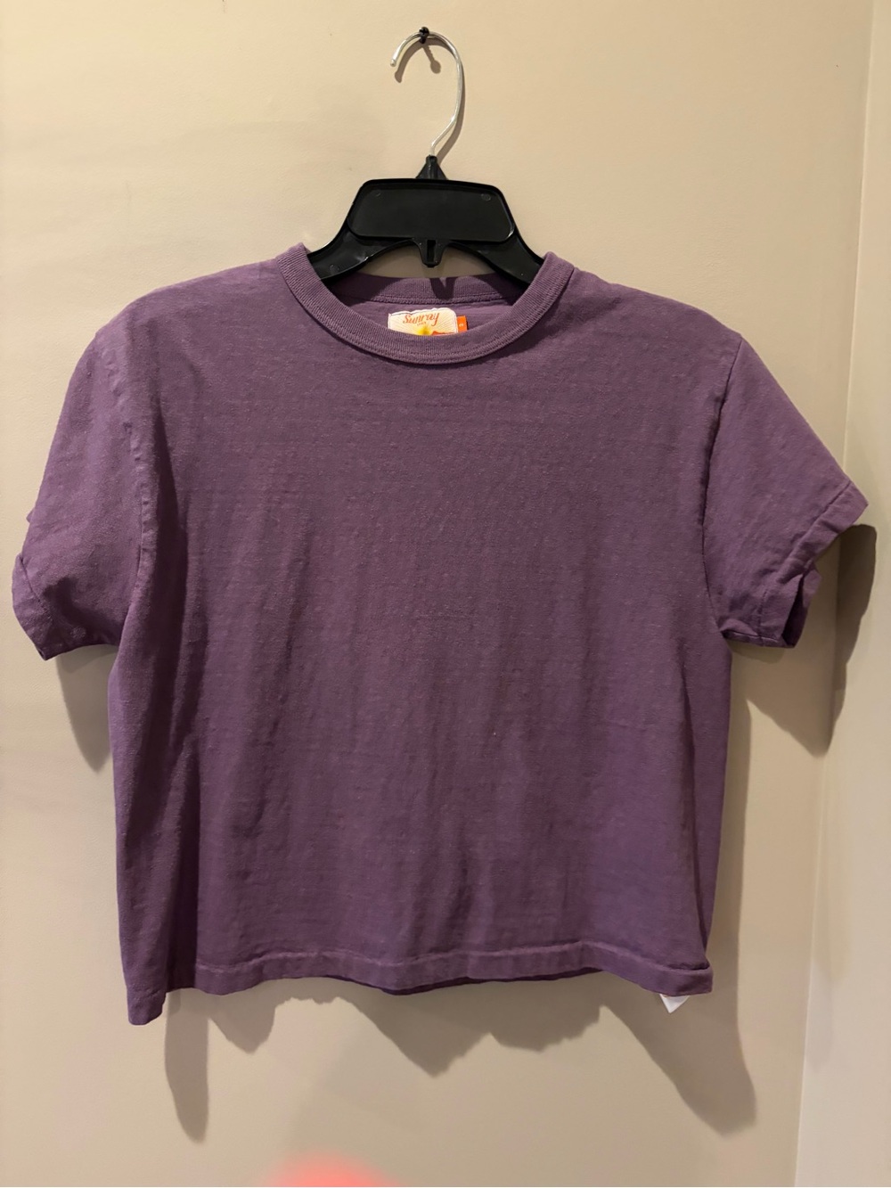 Sunray Womens Hi' Aka Vintage purple Cropped SS T-Shirt
